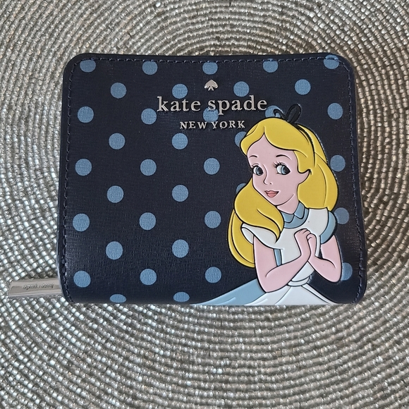 Kate Spade Disney Alice in Wonderland Bag, Wallet, & Card Holder Set - Picture 8 of 16